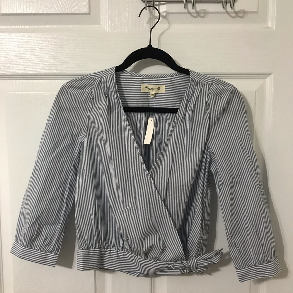 Madewell Striped Crop Top